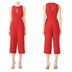 women's Anthropologie Greylin cut out crop jumpsuit pants